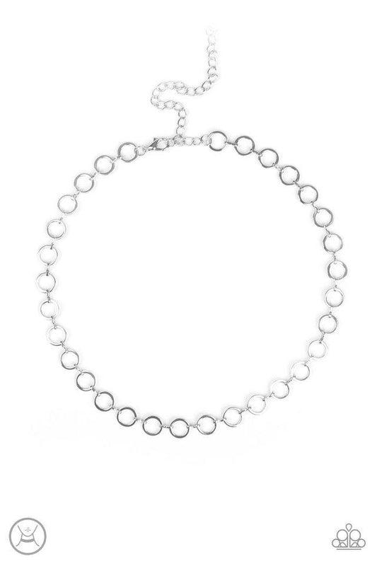 Paparazzi Necklace ~ Roundabout Radiance - Silver