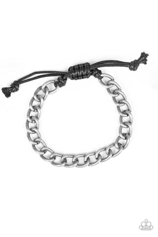 Pulsera Paparazzi ~ Sideline - Plata