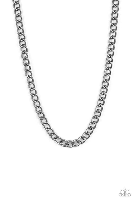 Paparazzi Necklace ~ Full Court - Silver Necklace