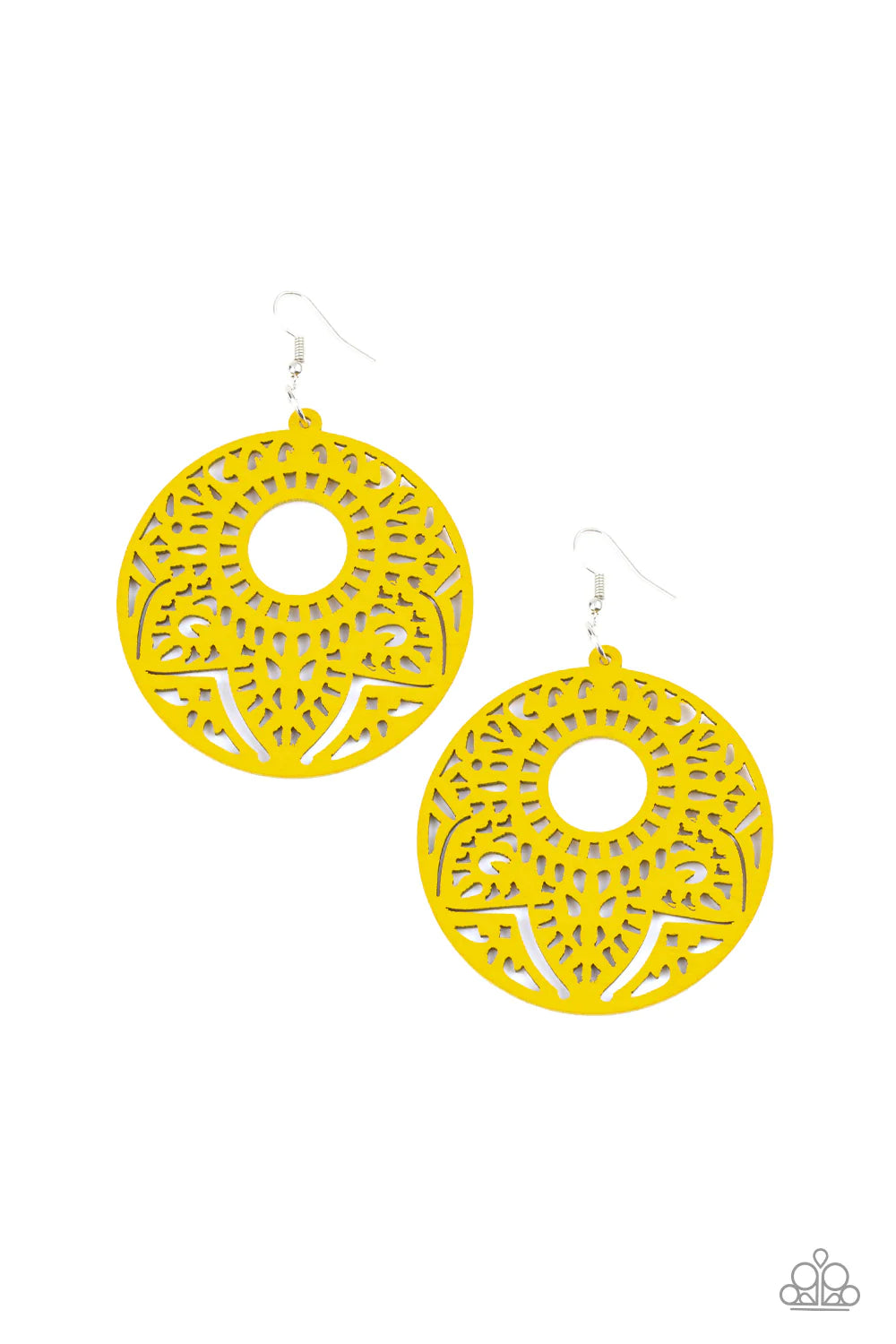 Paparazzi Earring ~ Mandala Mambo - Yellow