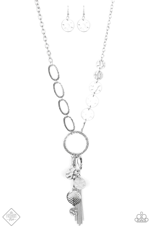 Paparazzi Necklace ~ Trinket Trend  - Silver