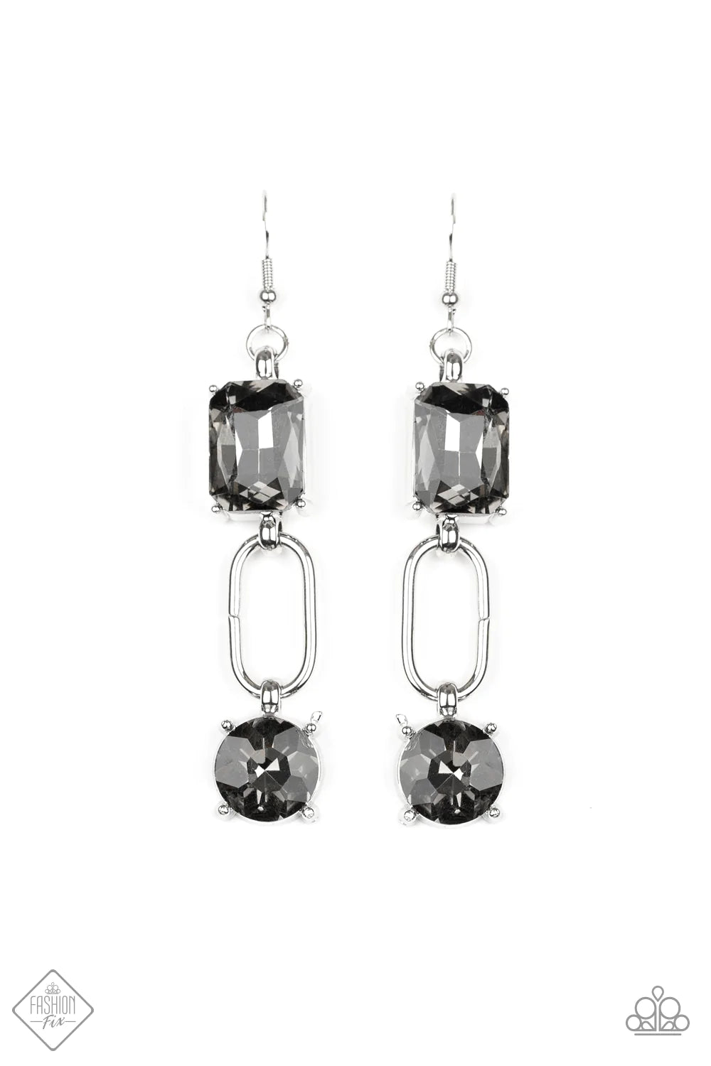 Paparazzi Earring ~ Shameless Sparkle  - Silver