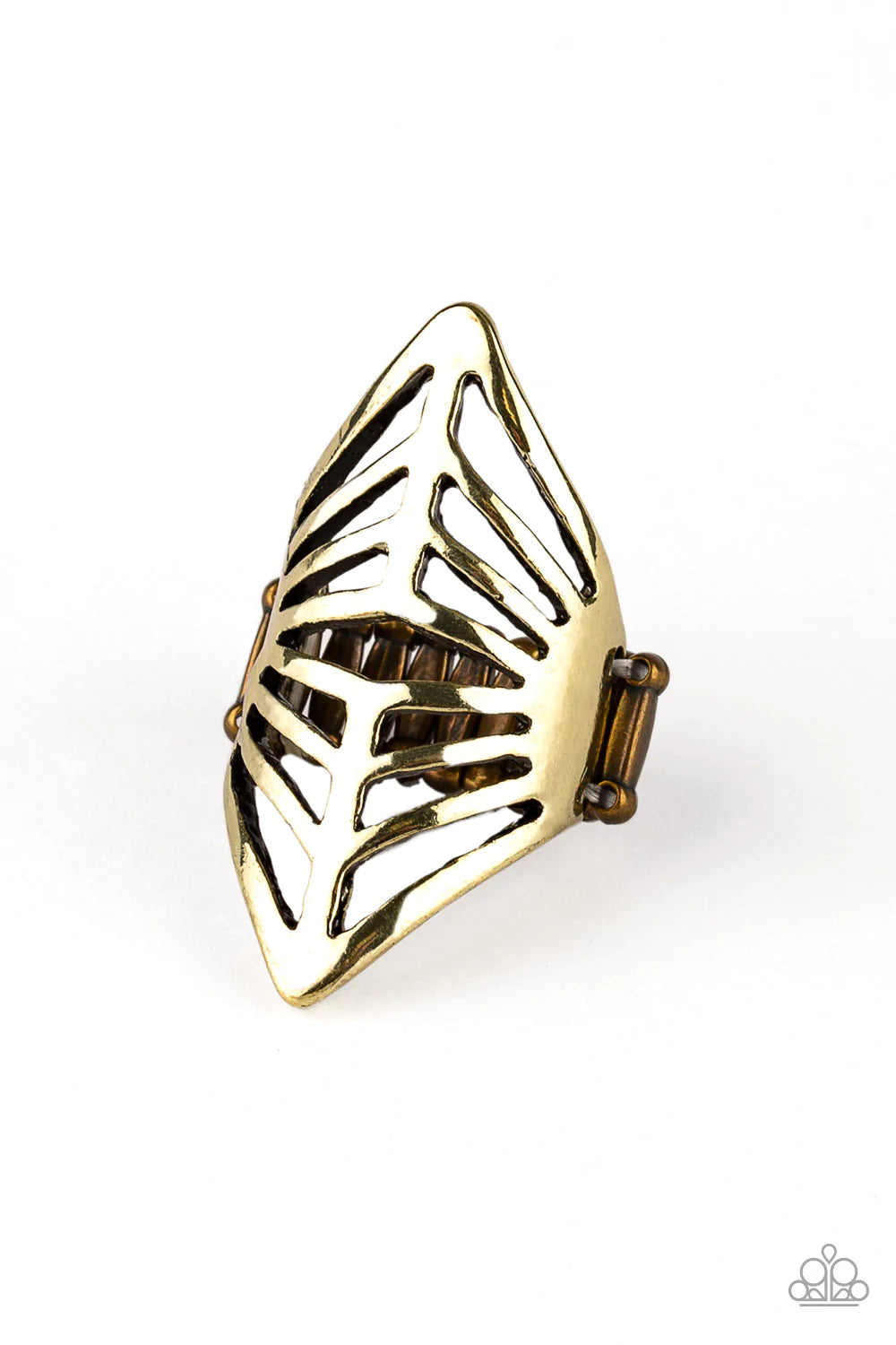 Paparazzi Ring ~ Deco Defender - Brass