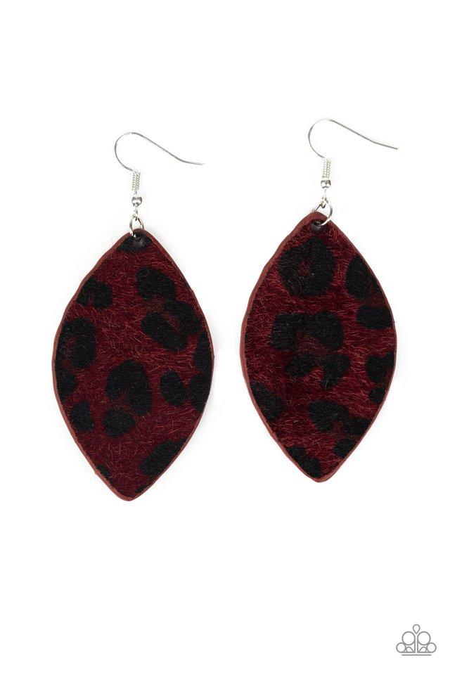 Paparazzi Earring ~ GRR-irl Power! - Red