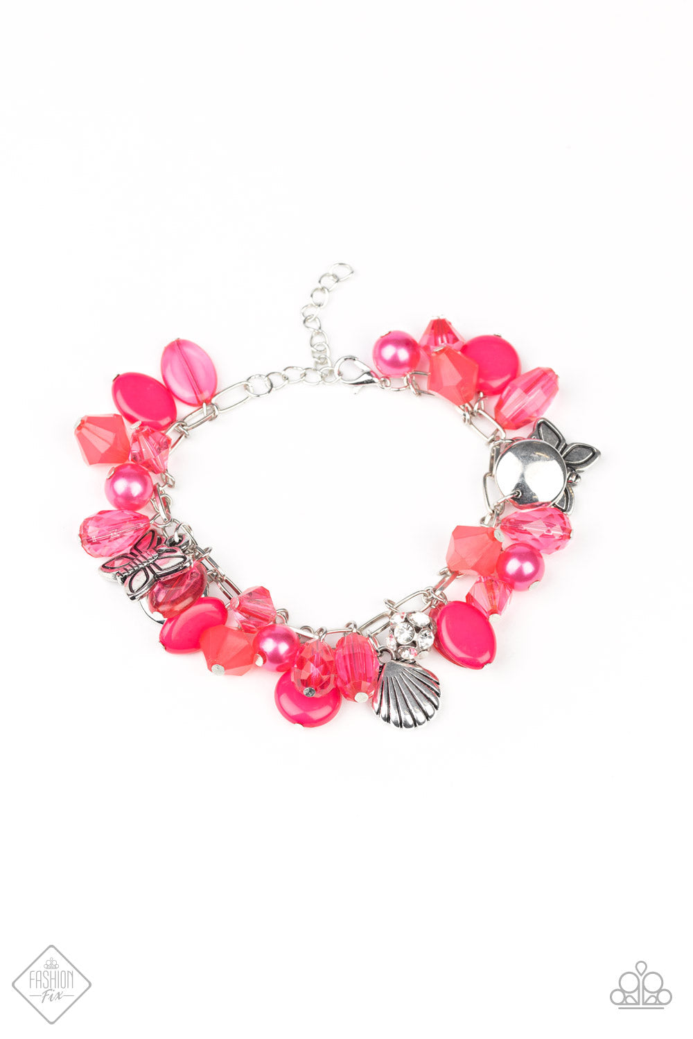 Paparazzi Bracelet ~ Buzzing Beauty Queen  - Pink