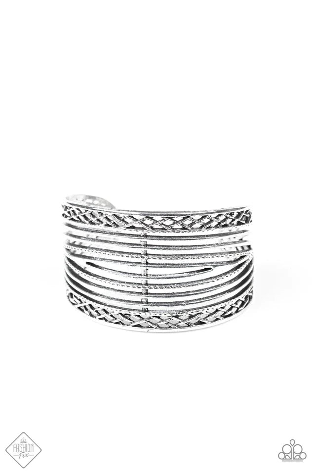 Paparazzi Bracelet ~ Brace Yourself - Silver