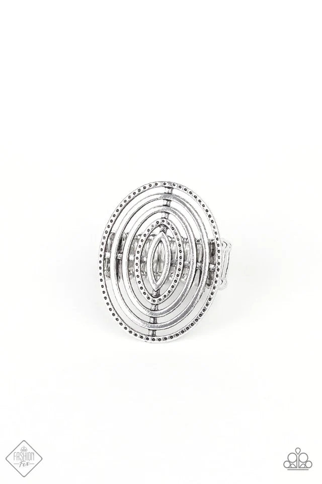 Paparazzi Ring ~ Center Target - Silver