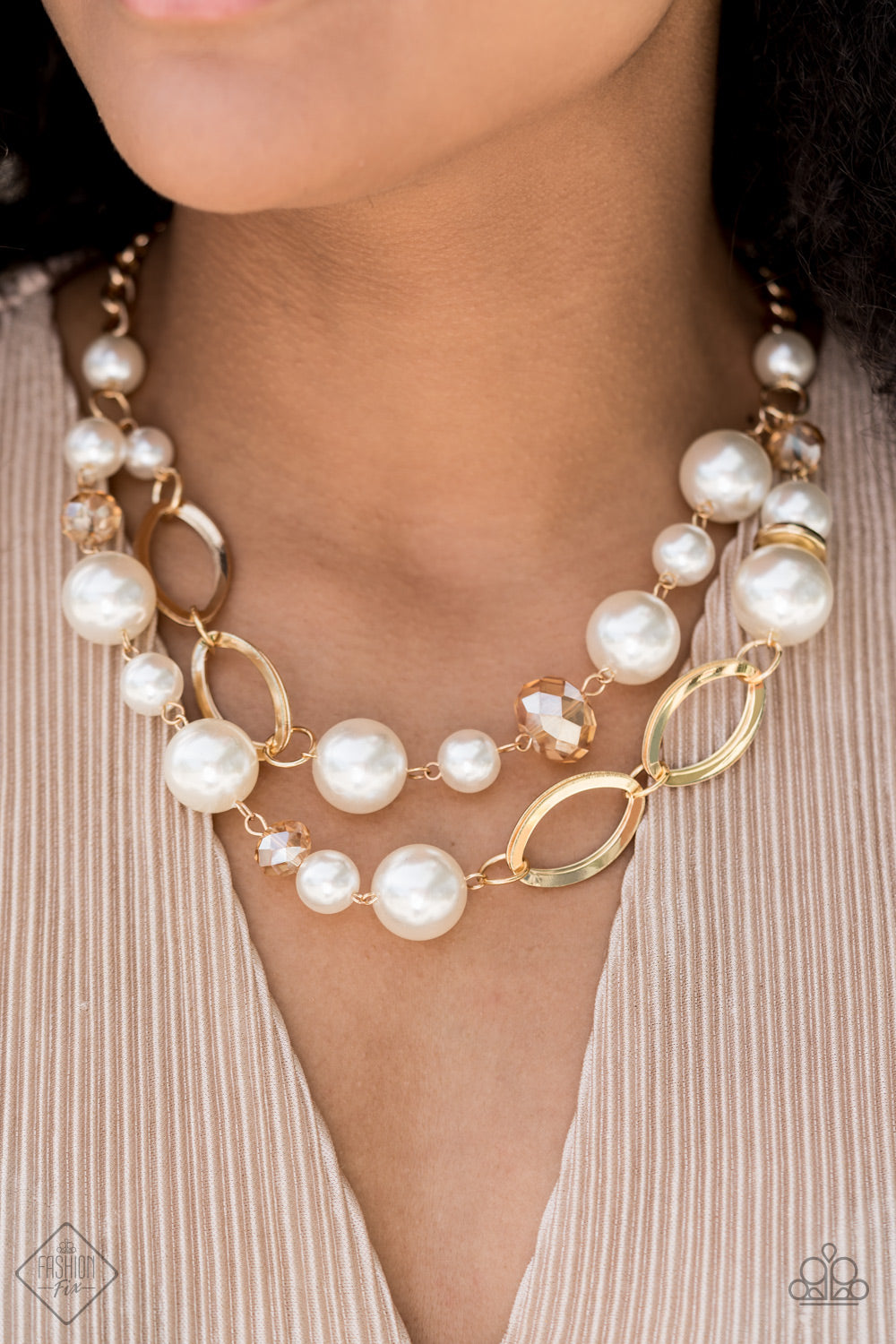 Paparazzi Necklace ~ High Roller Status - Gold - Fashion Fix Aug2020