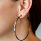 Paparazzi Earring ~ Full On Radical - Black