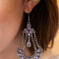 Paparazzi Earring ~  Unique Chic - Purple