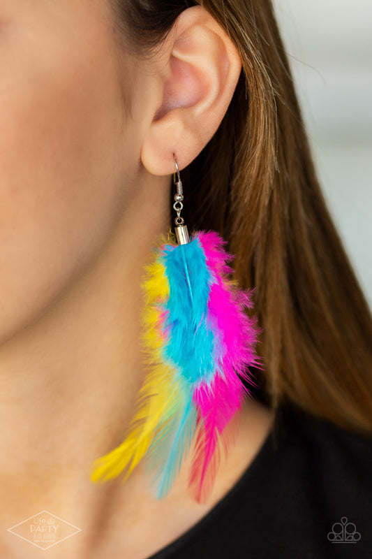 Paparazzi Earring ~ Take A BOA - Multi