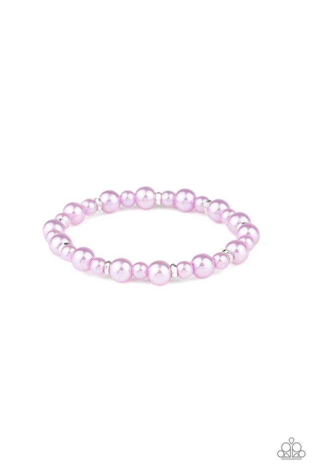 Paparazzi Bracelet ~ Powder and Pearls - Purple