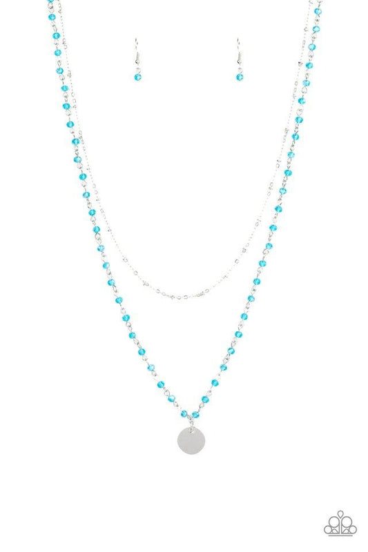 Paparazzi Necklace ~ Dainty Demure - Blue