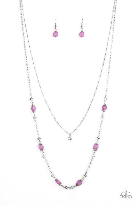 Paparazzi Necklace ~ Irresistibly Iridescent - Purple