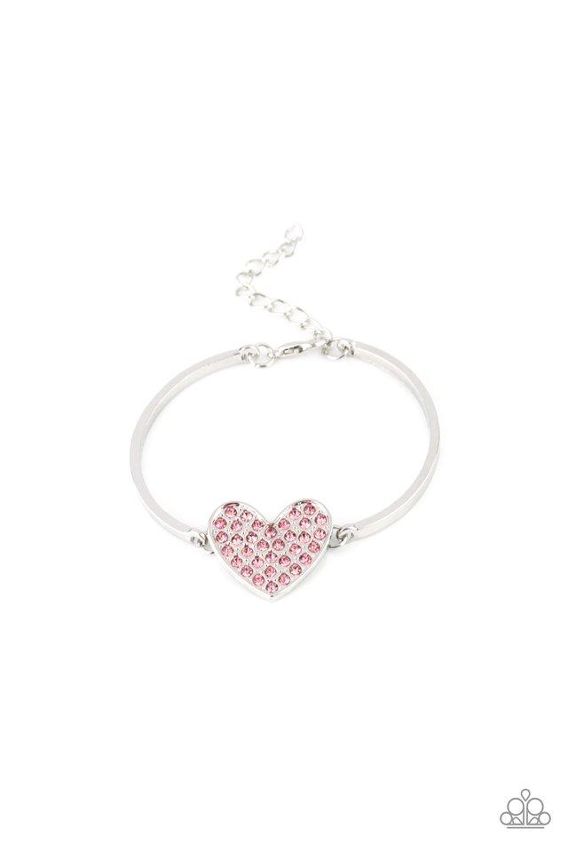 Paparazzi Bracelet ~ Heart-Stopping Shimmer - Pink