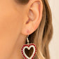 Paparazzi Earring ~ High School Sweethearts - Red