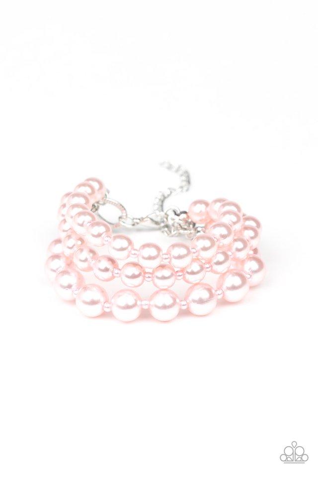 Paparazzi Bracelet ~ Total PEARL-fection - Pink