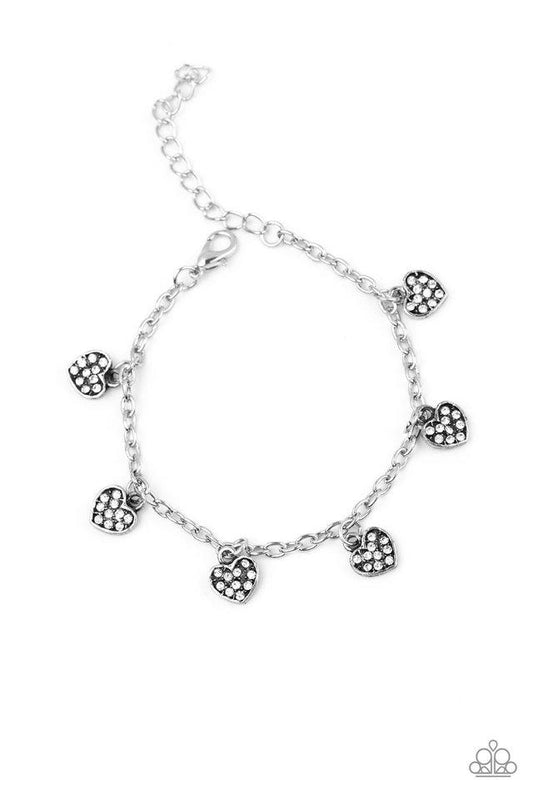 Paparazzi Bracelet ~ Valentine Vibes - White