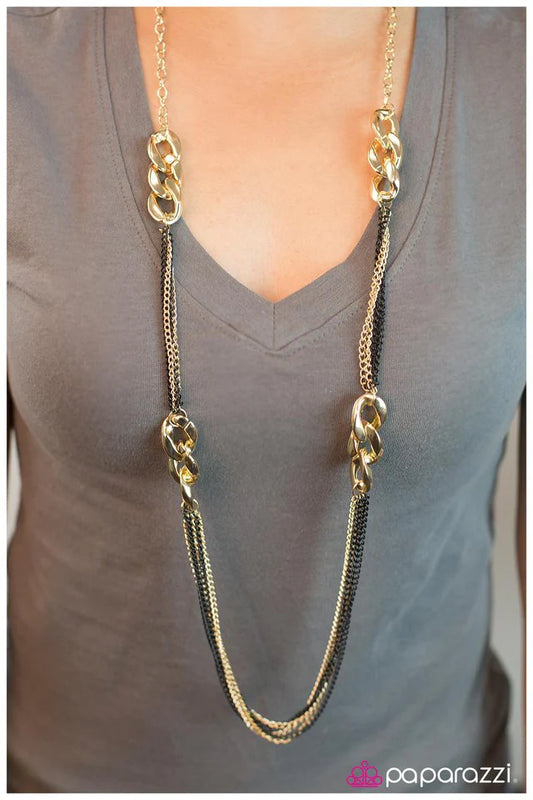 Paparazzi Necklace ~ Gold Rush - Gold
