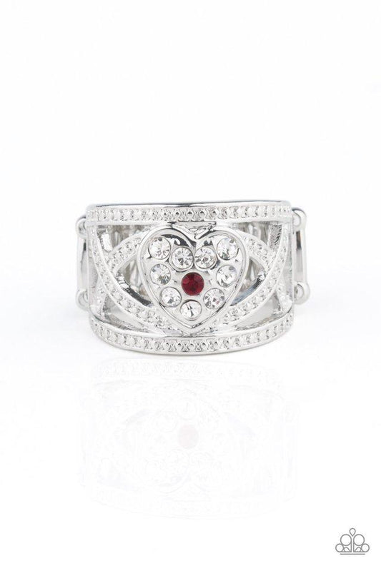 Paparazzi Ring ~ Sweetly Sweetheart - Red