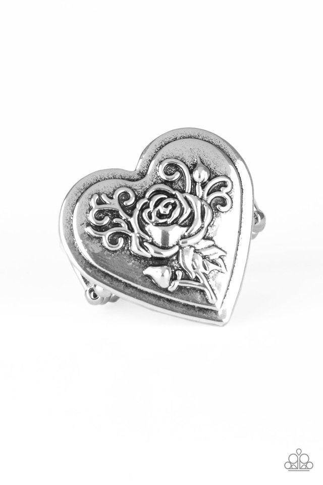 Anillo Paparazzi ~ Beloved Bloom - Plata