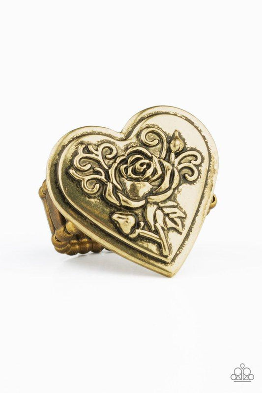 Paparazzi Ring ~ Beloved Bloom - Brass