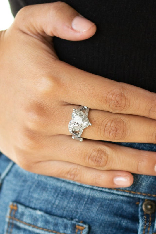 Romantic Reverie - White - Paparazzi Ring Image