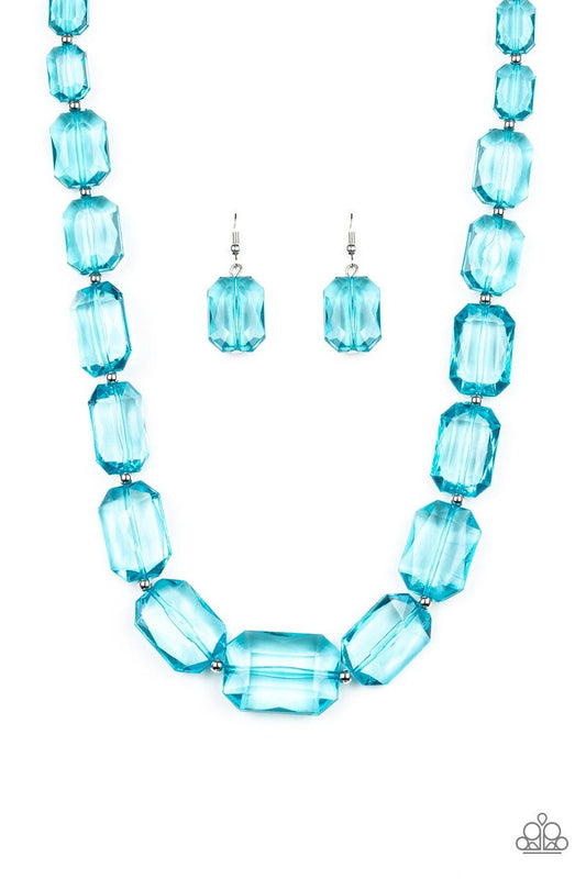 Paparazzi Necklace ~ ICE Versa - Blue