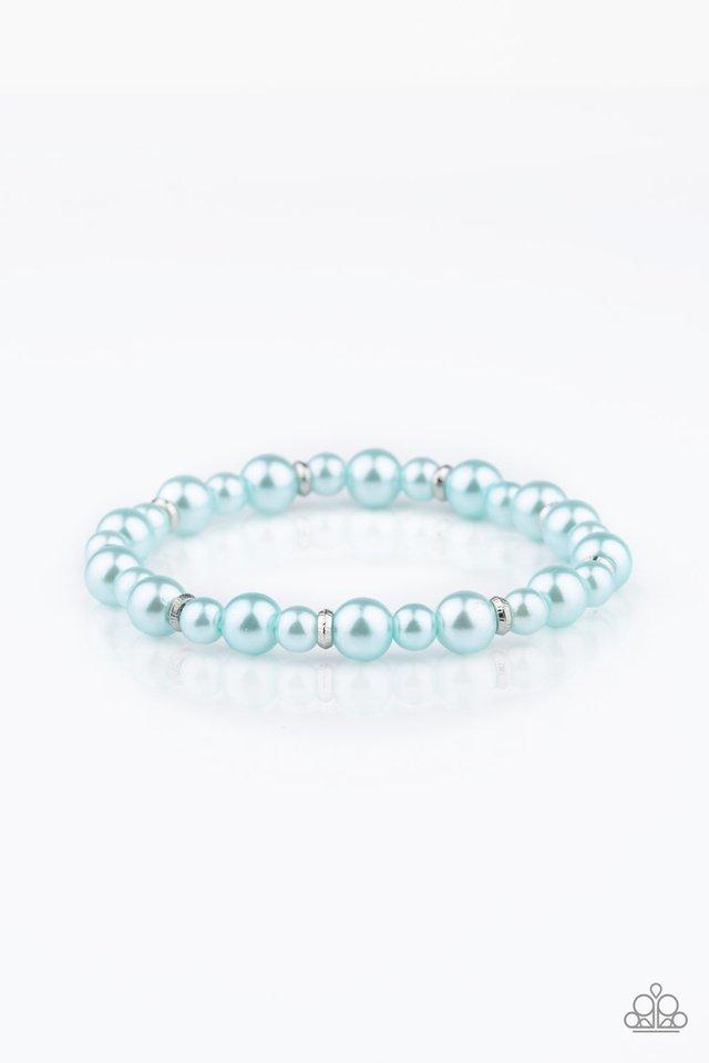 Paparazzi Bracelet ~ Powder and Pearls - Blue