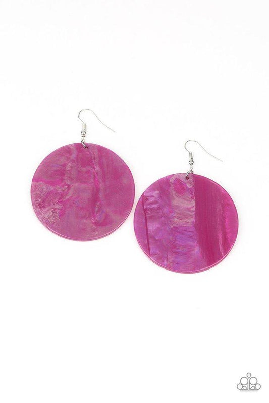 Paparazzi Earring ~ Cosmic Rainbow - Multi Pink