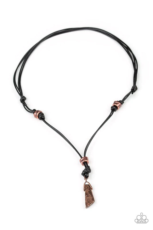 Paparazzi Necklace ~ Midnight Meteorite - Copper