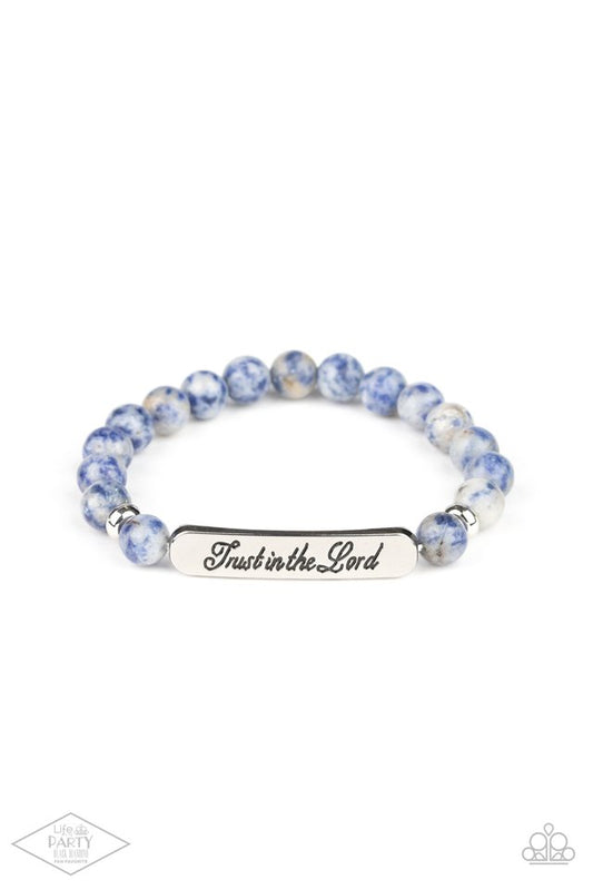 Keep The Trust - Blue - Paparazzi Bracelet Image