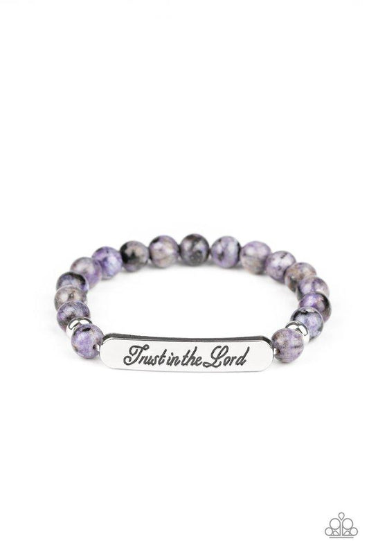 Paparazzi Bracelet ~ Keep The Trust - Purple