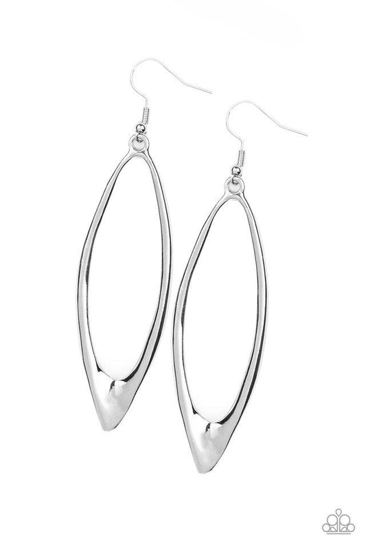 Paparazzi Earring ~ Positively Progressive - Silver