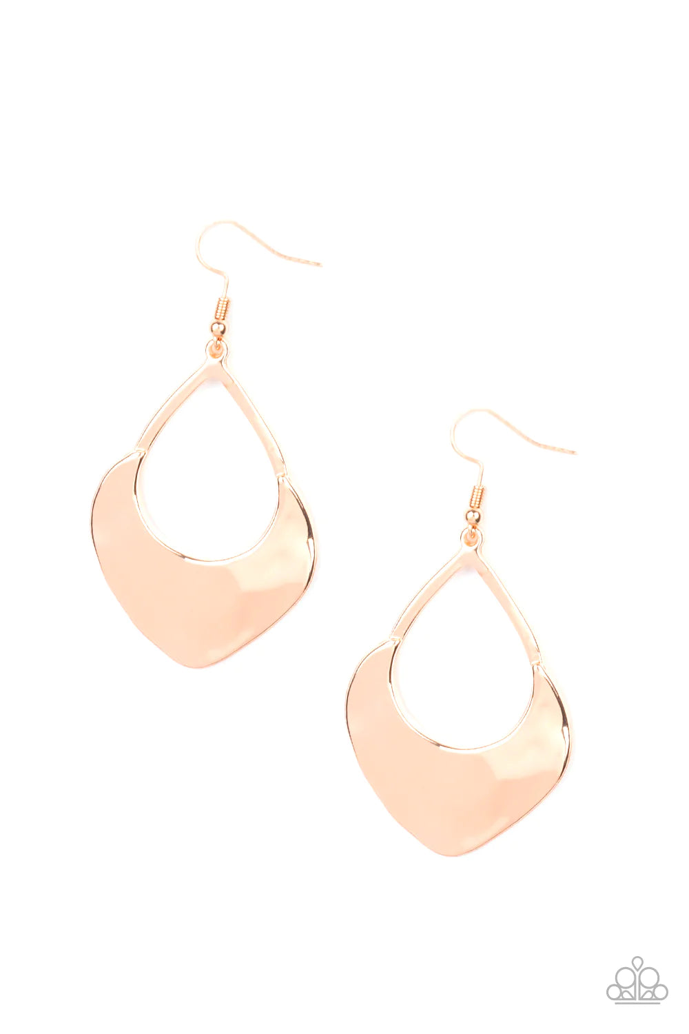 Paparazzi Earring ~ Dig Your Heels In - Rose Gold