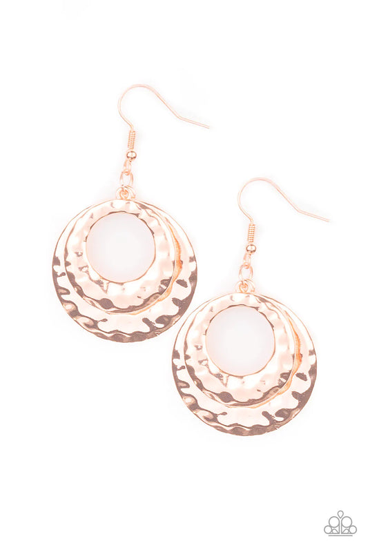 Paparazzi Earring ~ Perfectly Imperfect - Copper