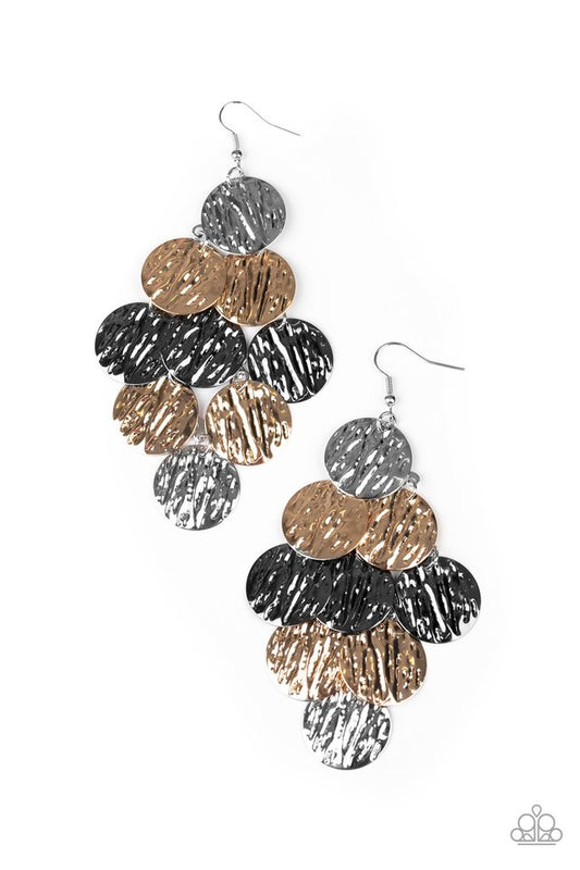 Uptown Edge  - Multi - Paparazzi Earring Image