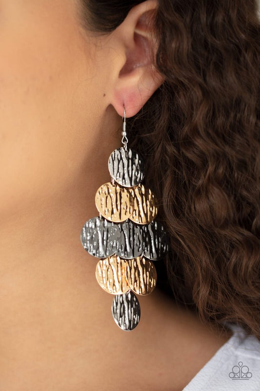 Uptown Edge  - Multi - Paparazzi Earring Image