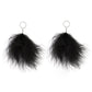 BOA Down - Black - Paparazzi Earring Image