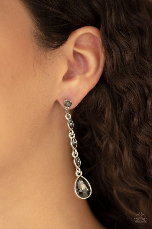 Must Love Diamonds - Silver - Paparazzi Earring Image