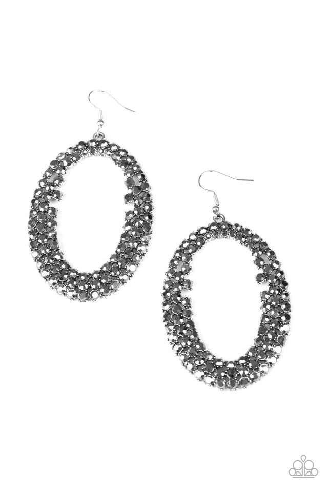 Radical Razzle - Silver - Paparazzi Earring Image