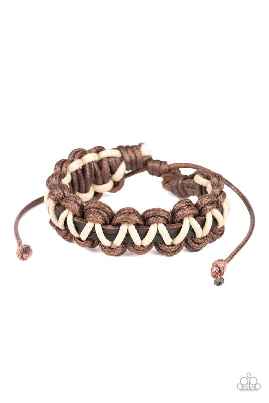 WEAVE It At That - Brown - Paparazzi Bracelet Image