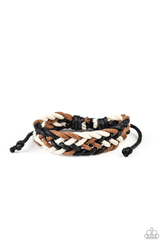 Pulsera Paparazzi ~ Braid Raid - Multicolor