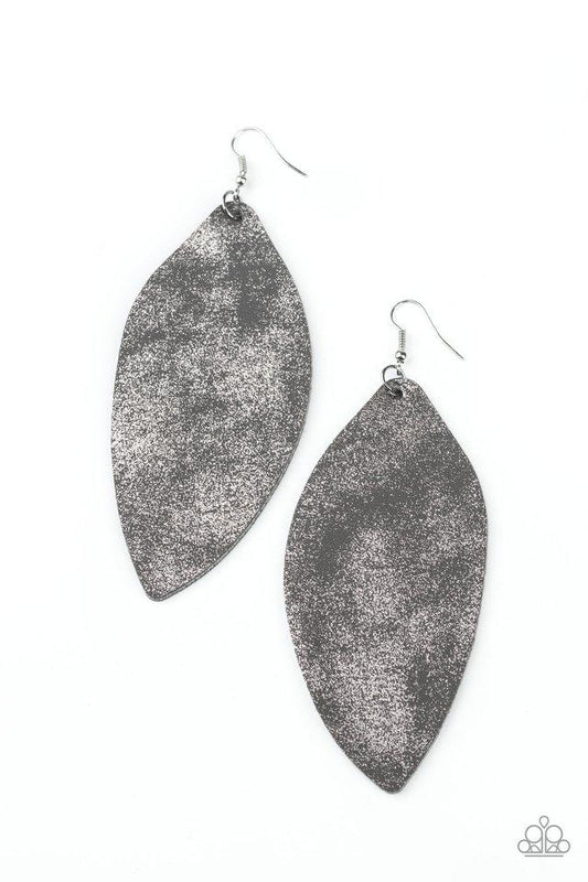 Paparazzi Earring ~ Serenely Smattered - Silver