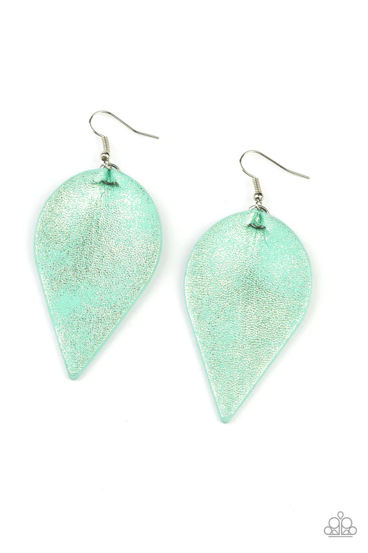 Paparazzi Earring ~ Enchanted Shimmer - Green