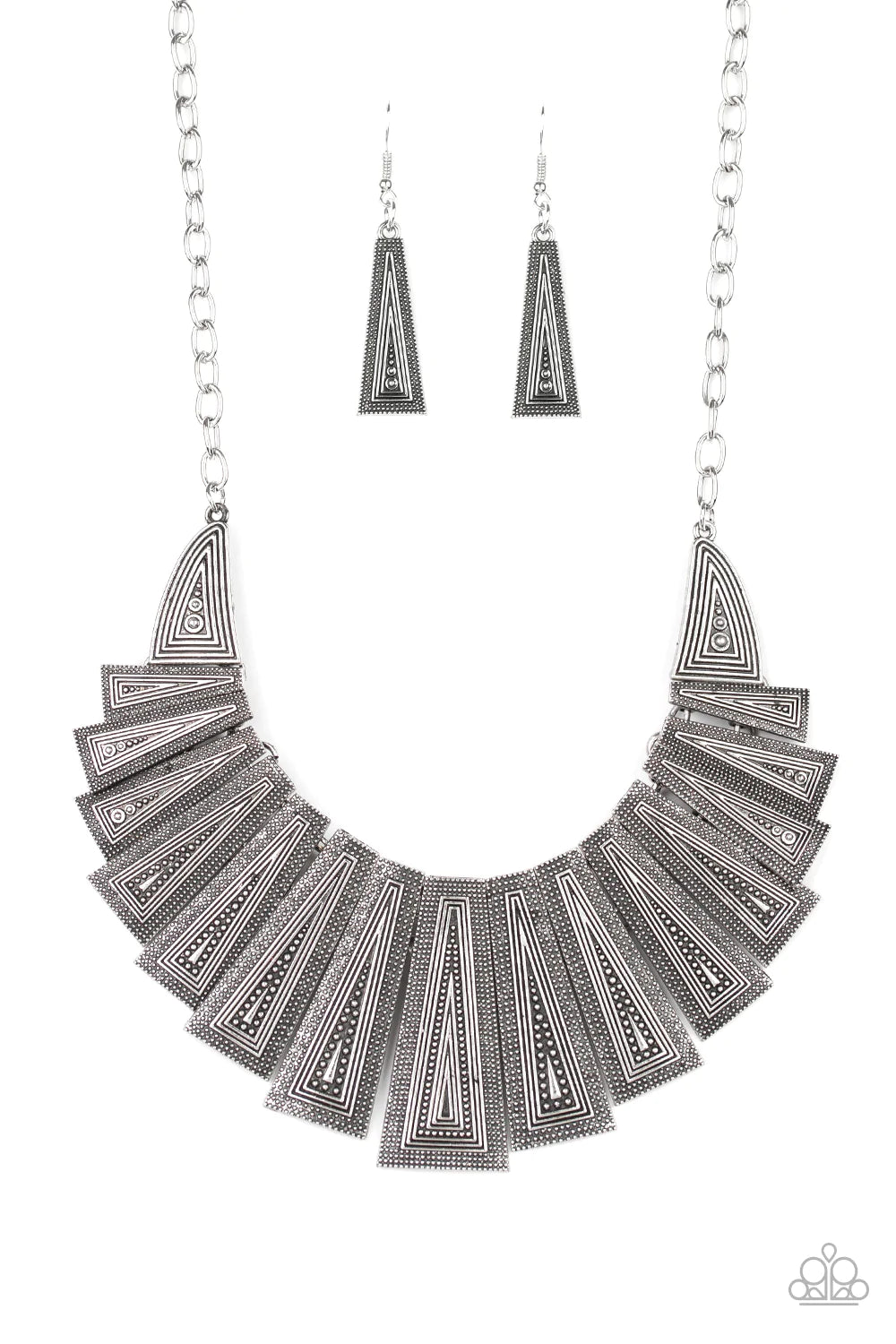 Paparazzi Necklace ~ Metro Mane - Silver