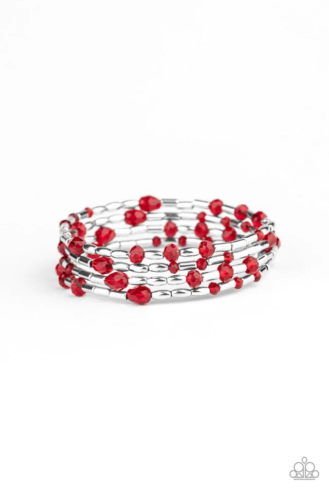 Paparazzi Bracelet ~ Regal Remix - Red