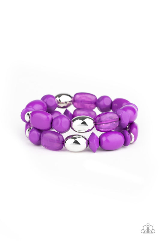 Paparazzi Bracelet ~ Fruity Flavor - Purple