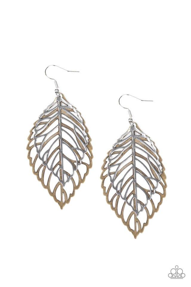 Paparazzi Earring ~ Take It or LEAF It - Multi