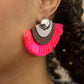 Paparazzi Earring ~ Fan The FLAMBOYANCE - Pink